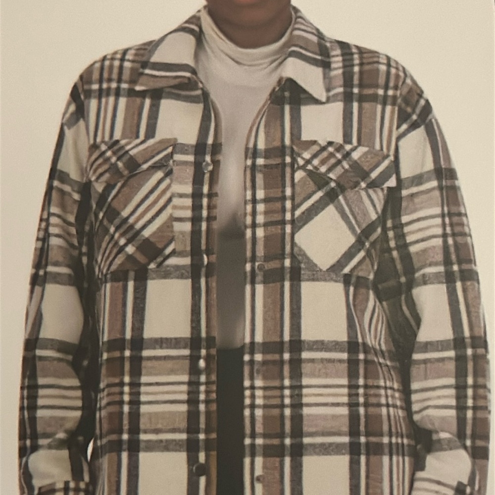 Ladies plaid shirt  jacket